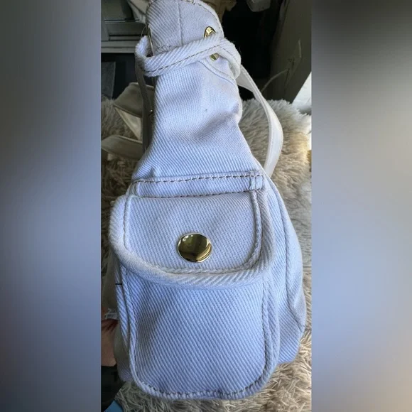 True Religion Multi-Pocket Denim Tote NWOT - Picture 5 of 16